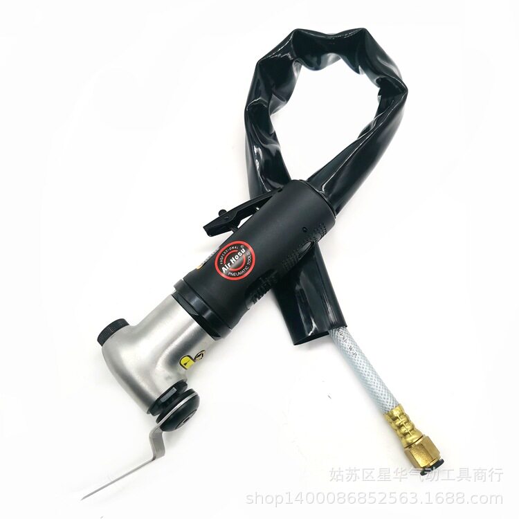 90度气动玻璃胶刮刀气动弯头左右摆声波超打磨机散打往复抛光工具