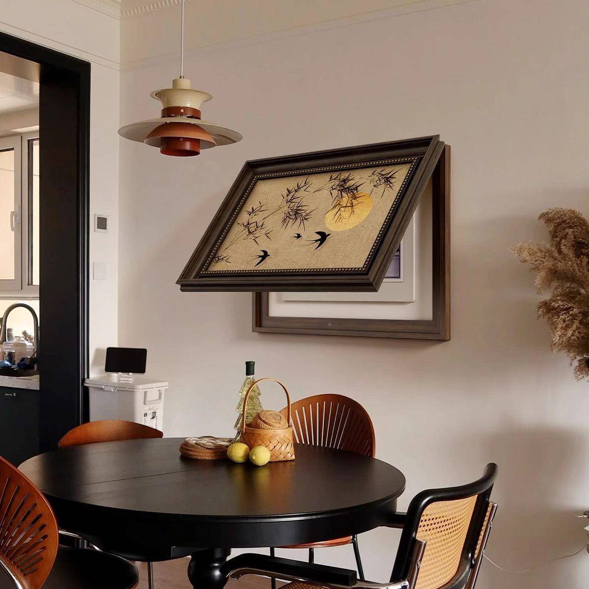 电表箱装饰画新中中古风客厅玄挂GKG关配电箱弱式电箱开关餐盒遮