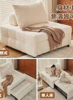 单双沙发床18068折叠两用2抽025新款小户型客人厅多功能二合一缩