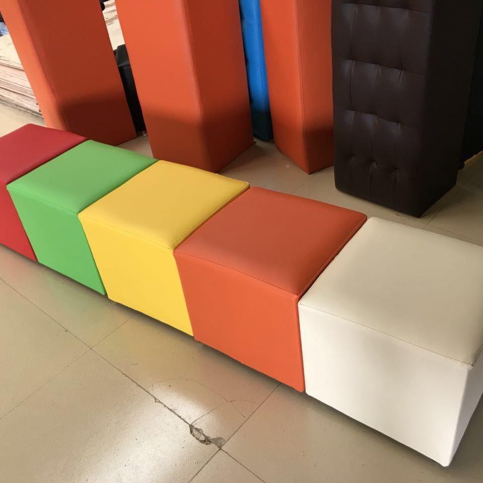 白色会展活动凳面包凳皮子车方凳RXR凳沙发土司凳小方墩婚礼展