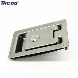 钢斯科不锈面板型提拉把手头锁工锁业箱A7852-11集装舌箱电柜箱平