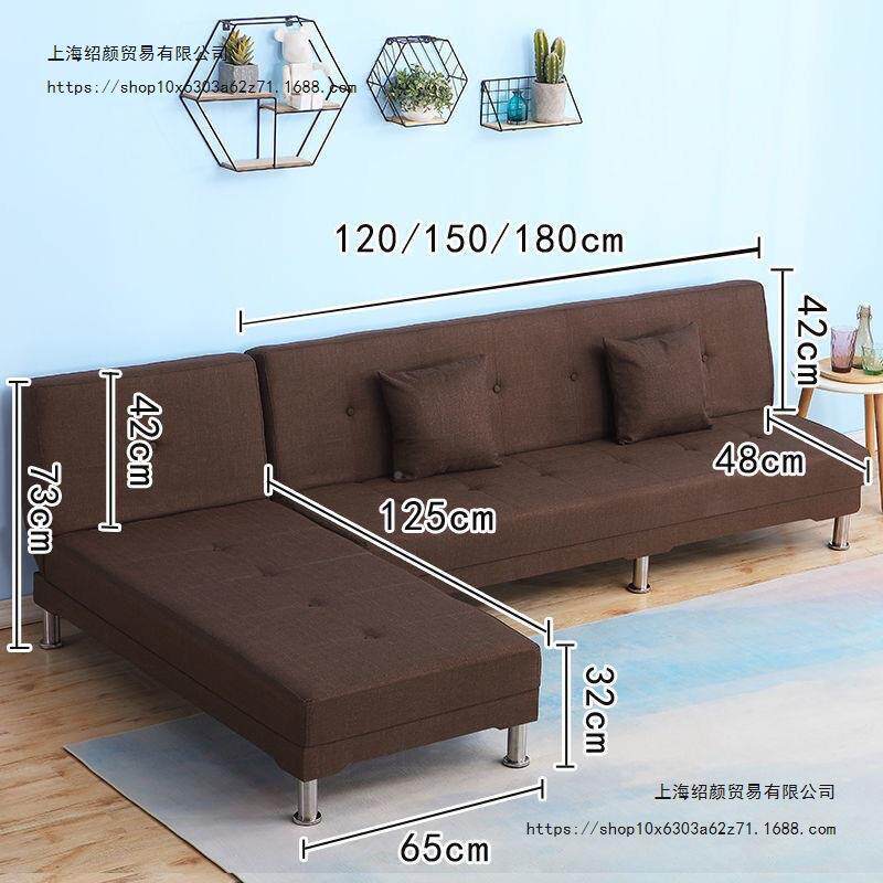 沙发贵贵妃合组高颜值无品牌/布艺沙发两用可叠沙发床出租屋妃躺