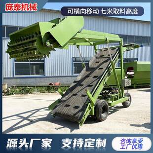 横移式青贮窖抓牛场储秸秆破草碎装取机自动升降式牧MLY草机取料