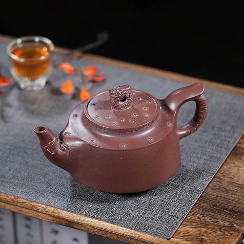 宜兴原矿手紫砂具壶工制作大容龙韵壶茶壶WPJ茶厂家一件起量批