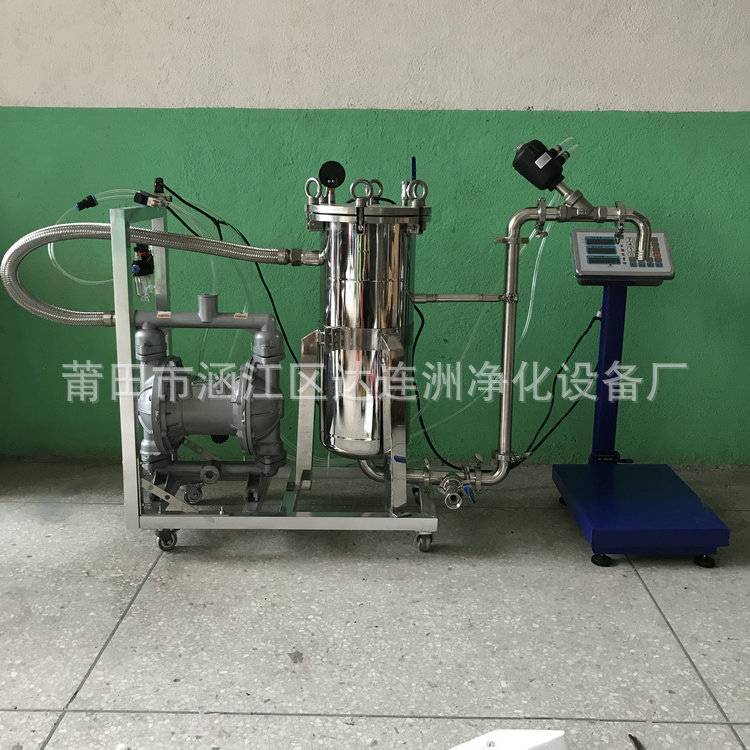 水性漆过滤机 布袋式过滤器 隔膜泵加压过滤  去除渣子杂质颗粒