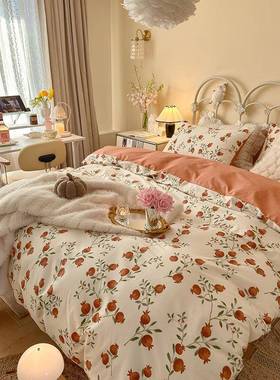 2253早春法式田园01372全棉纯36827205棉印花套四被件套