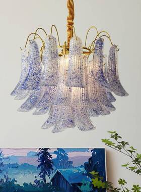 全光谱法式轻奢玻吊灯复古彩马色AXM蹄卧室客厅餐厅璃灯20新25款