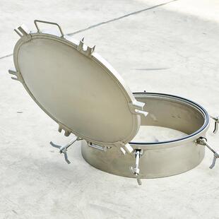 湖0北华HT-RKGKS特压不锈钢开人孔盖常人孔盖直径快50罐车罐盖