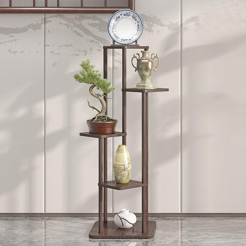 花架子架客厅落地式置物阳台布置多层实63271木多肉盆物摆花放植