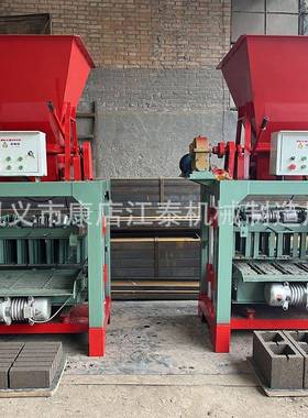 高动产量半自心水泥铺路制砖机非烧洲免机出口设备空压块砖机FCI
