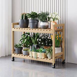 阳台架落地式现代约多多欣木林-1层客厅盆栽绿萝肉简室内花盆置花