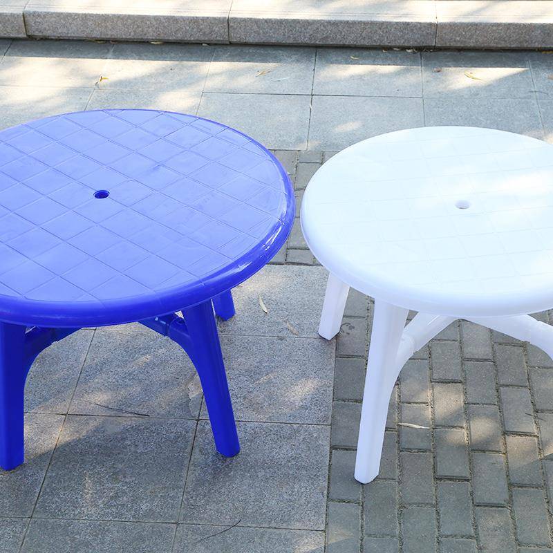 外塑料桌椅伞凳子加户厚pp塑料可插63990排大档桌椅塑料靠背椅子
