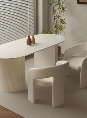 意式极合简餐用椅代家设TJC计师款中古风餐桌椅组现轻奢餐厅吃饭