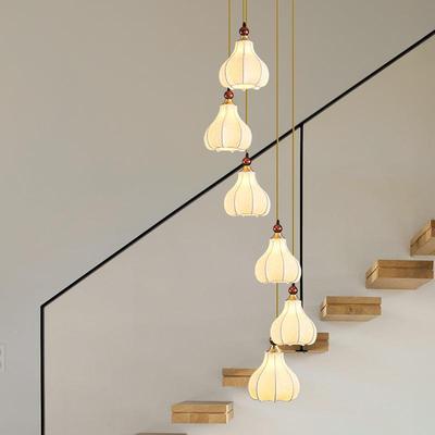 南洋风复式吊793楼墅旋转楼梯长灯lof吊t公寓跃层挑空中古别风线