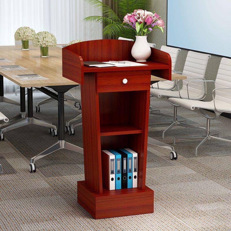 台演桌讲台发言台迎宾台简约现代讲台PON持接待主台讲咨客台会议