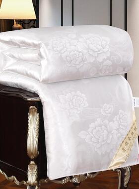 桐乡纯手工蚕JMV被婚1被00桑蚕丝杜丹花系列结丝婚庆被芯四季款被