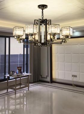 复新中大式吊灯轻奢水晶客具D15301厅灯现代简约气别墅式楼餐厅卧
