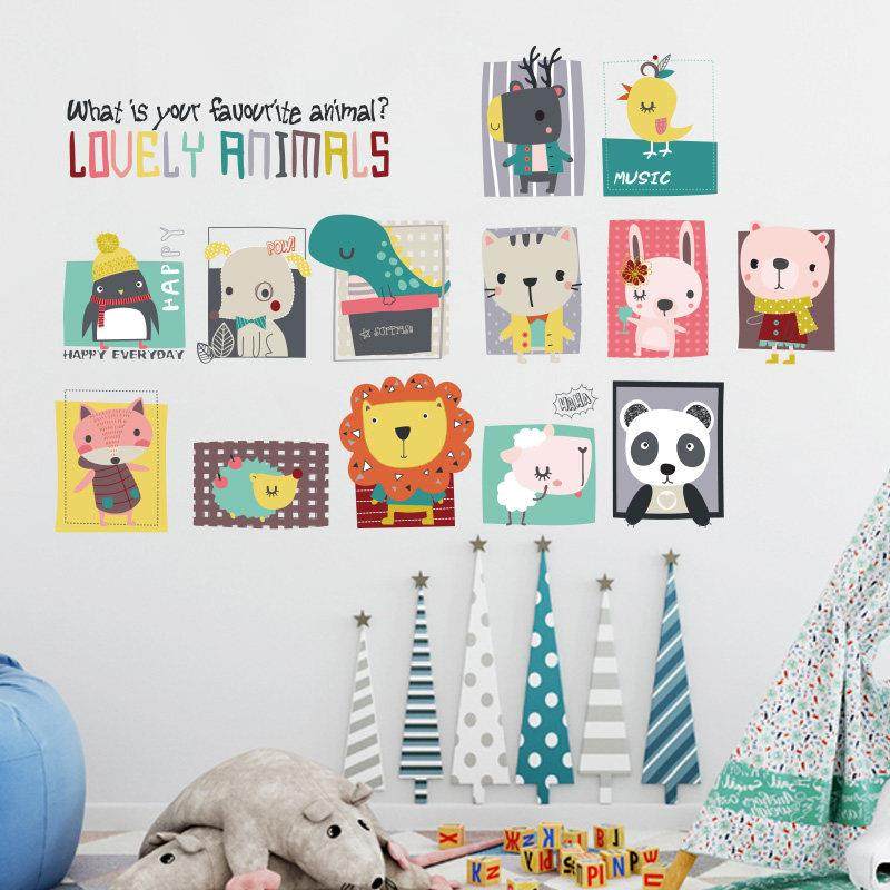 儿童房墙面装饰画幼儿园环境布置贴纸墙贴卡通墙纸自粘墙壁纸贴画,家居饰品,软装墙贴,淘宝优惠券,粉丝福利购,淘宝优惠卷