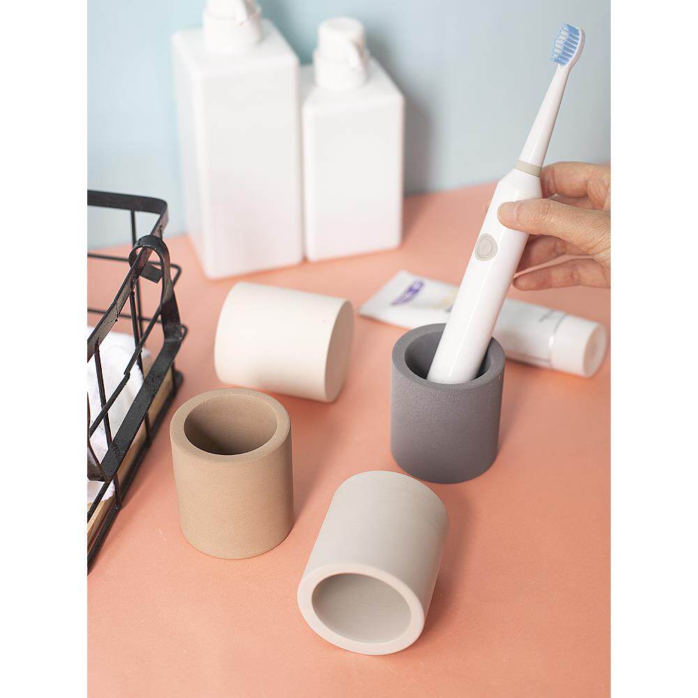 电动牙刷置物架速干硅藻土吸水底座放牙刷架卫生间牙膏牙具收纳架