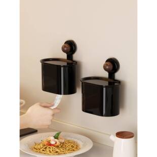 吸盘保鲜膜套收纳盒厨房冰箱高颜值抽取式保鲜膜袋壁挂收纳置物架