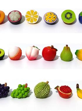 彷真迷你微缩水果食玩模型小摆件微景观diy沙盘道具榴莲香蕉葡萄