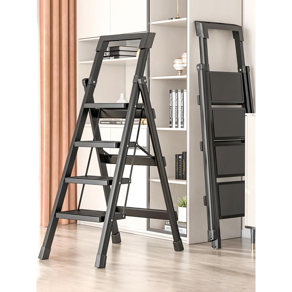 家用梯子折叠多功能加厚室内人字梯四步五步步梯防滑楼梯小型便携