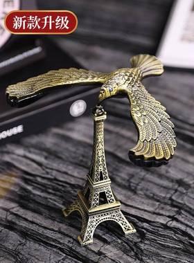 平衡鸟老鹰重力大号玩具飞鸟办公桌装饰摆件不倒金属桌面悬浮男士