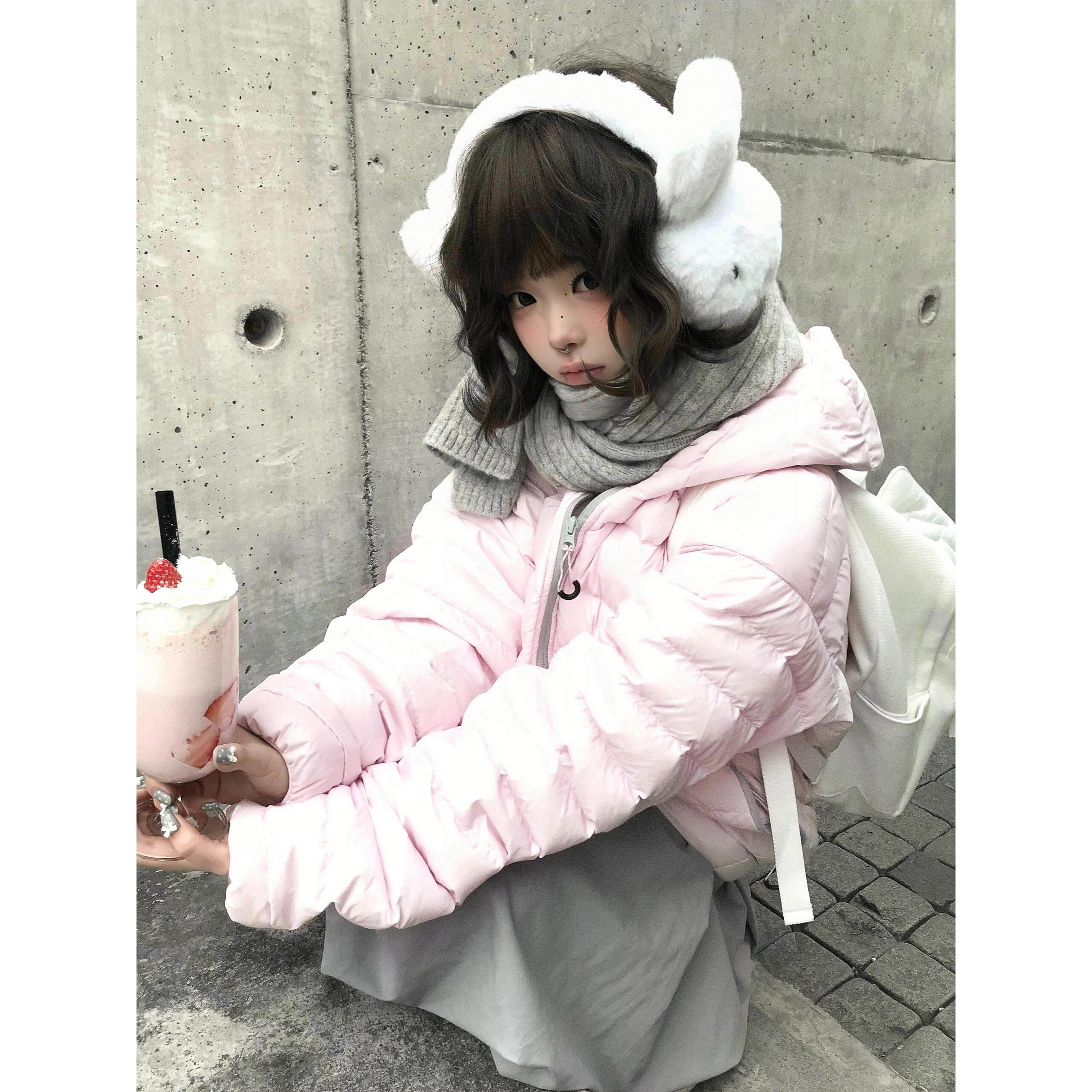 排骨羽绒棉服女2025年冬季新款轻薄加厚显瘦小个子韩版连帽外套潮