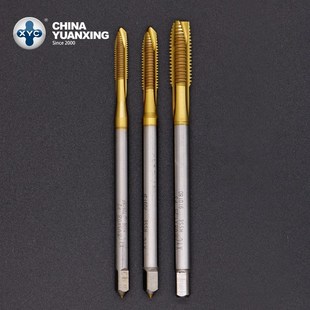 镀POTL钛XYC倾角 TiN厂家直销刃加长高速钢先端丝锥圆兴M2M8粉末