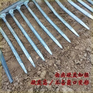 搂石子蛤蜊密齿耙搂草赶海耙子地砖农用捞河蚌赶海工具农用铁耙子