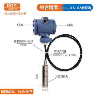 超声波液位计传感器一体式分体式防爆液位差计防腐防爆智能型485
