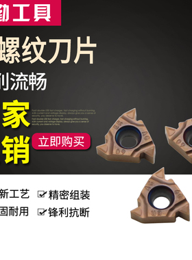 道勤压制外螺纹刀片16ER1.0/1.5/2.0/2.5/3.0/AG60/55-M DM415