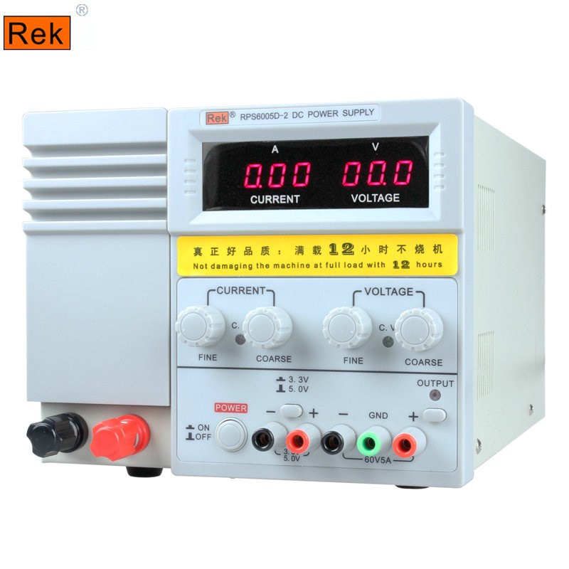 美瑞克RPS6005D-2 可调直流稳压电源60V/5A电脑笔记本手机维修3位