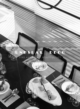 欧式轻奢白色大理m石回纹托盘样板间收纳盘餐桌客厅茶几摆件