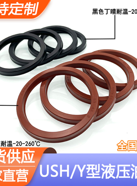 氟胶/丁晴孔轴用USH/Y型圈油封45/50/53/55*56/55/60/63/65*6/7