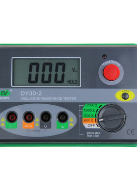 多一数字绝缘电阻测试仪DY30-2/-1电子兆欧表500V/1000/2500V/20G