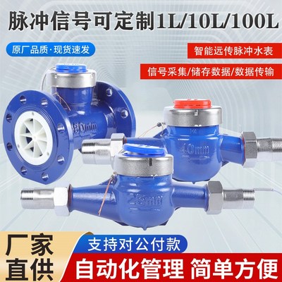 宁波埃宇柯智能远传脉冲法兰水表霍尔脉冲开关信号丝口远传热水表