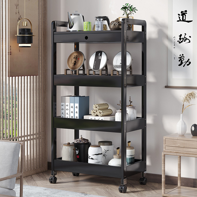 可移动茶叶架摆件展示架小型x茶具收纳架客厅办公室简约现代泡茶