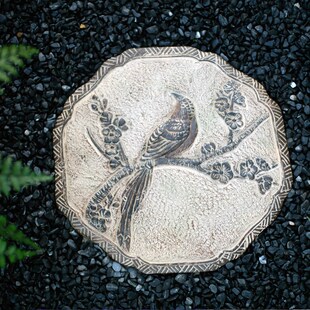 花园汀步石仿古地砖庭院草坪文化青石脚踏L板中式日式院子装饰垫