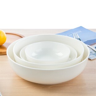 白色骨瓷酸菜鱼盆菜盘o家用陶瓷饭店餐具碟子超大炒菜深大建益盘
