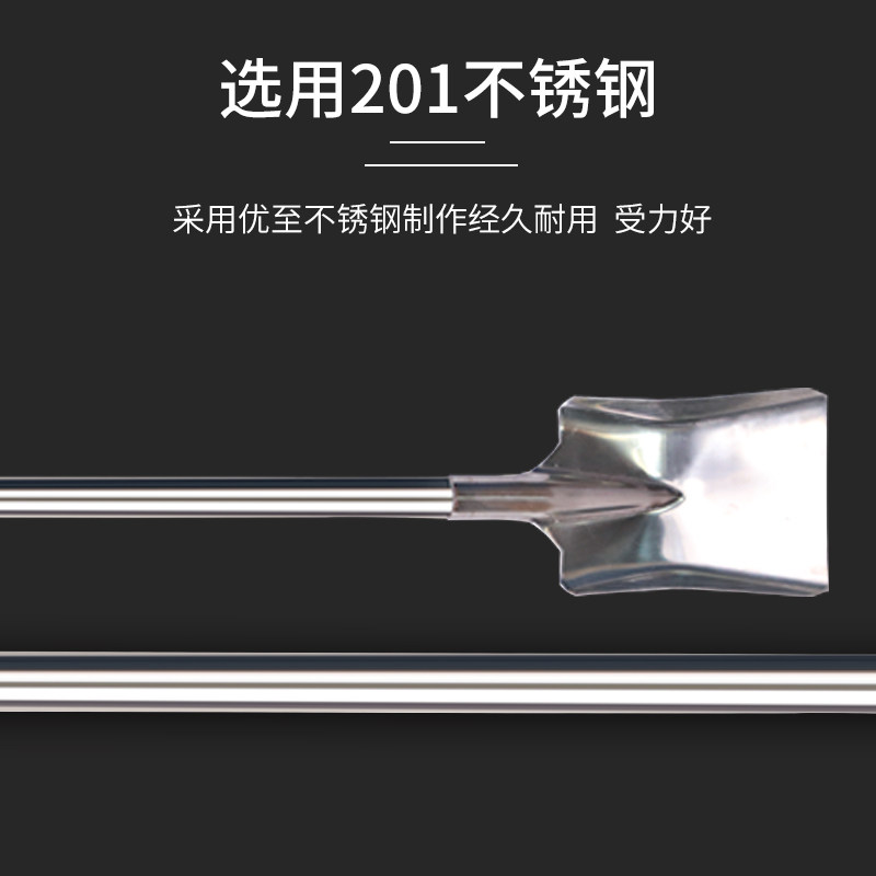 加厚食堂炒菜大i铲子厨房大锅圆头铲长柄特大号方头铲不锈钢大锅