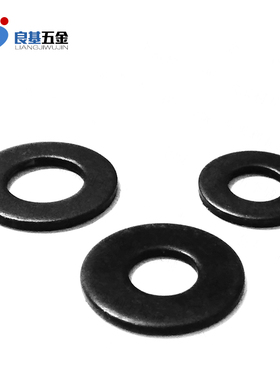 黑色304不锈钢平垫片 镀黑锌 金属平垫圈华司 介J子M1.6 M2 M3-M1