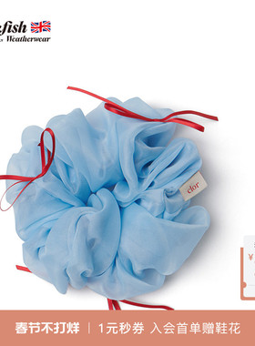 RockfishWeatherwear法式时尚蝴蝶结欧根纱丝带女生缎带风琴发圈