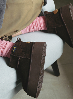 【明星同款】RockfishWeatherwear厚底增高保暖迷你短靴雪地靴