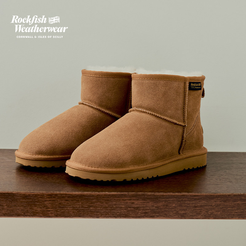 Rockfish Weatherwear26秋冬新品舒适加绒时尚短筒雪地靴女鞋图片