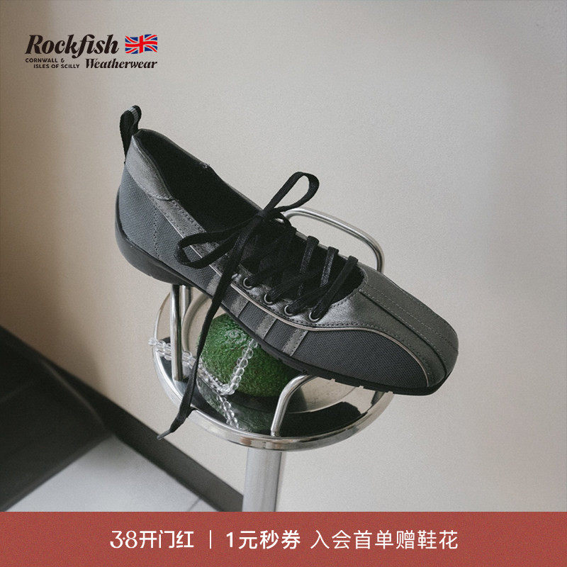 Rockfish Weatherwear春季交叉绑带机能风休闲通勤方头芭蕾舞女鞋