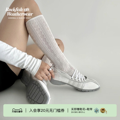 RockfishWeatherwear春夏交叉绑带机能风时尚方头芭蕾舞女鞋