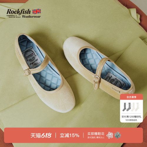 丝光绒玛丽珍鞋复古单鞋
