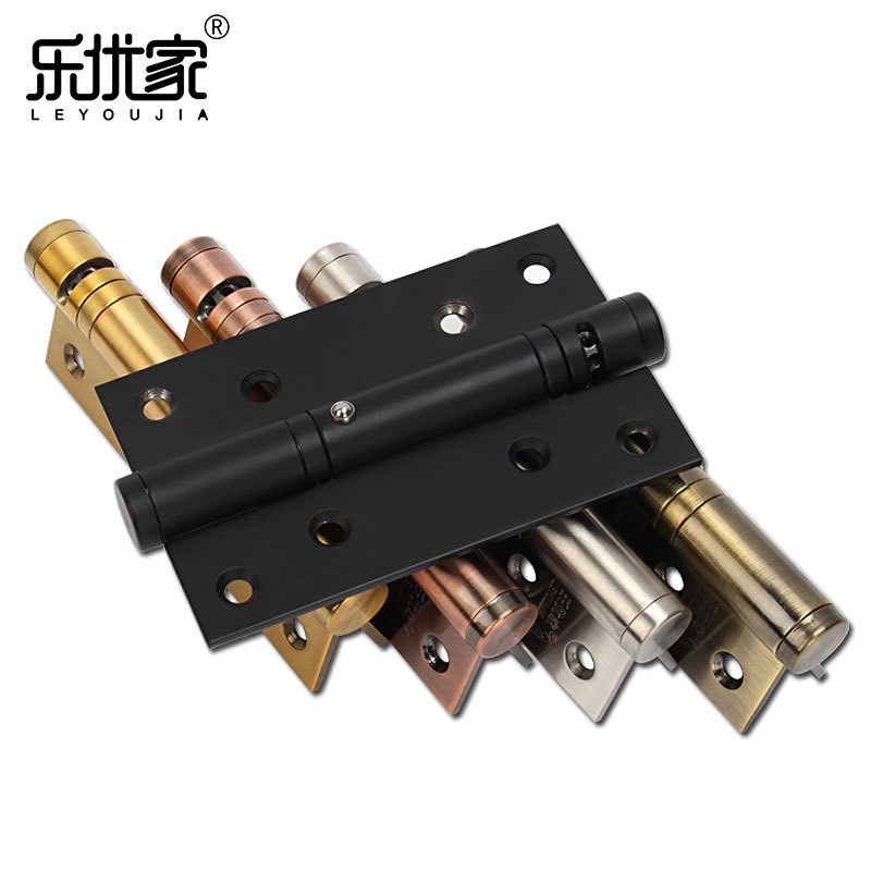 304不锈钢缓冲液压隐形门自闭弹簧木门带闭门器自动关门95度定位