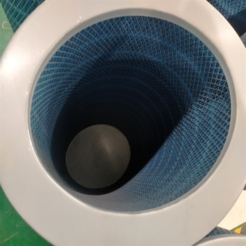 工业阻燃焊接粉尘滤筒螺杆式防火阻燃滤筒抛丸机打磨柜除尘器滤筒